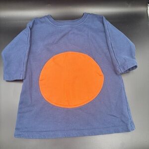 COS Collection of Style Girls Dress Cotton‎ Blue Orange Circle Dot Size 1-2Y